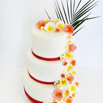 wedding cake tropical