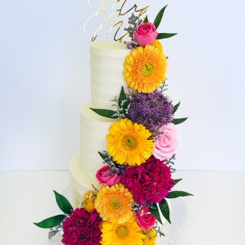 Wedding cascade fleurs